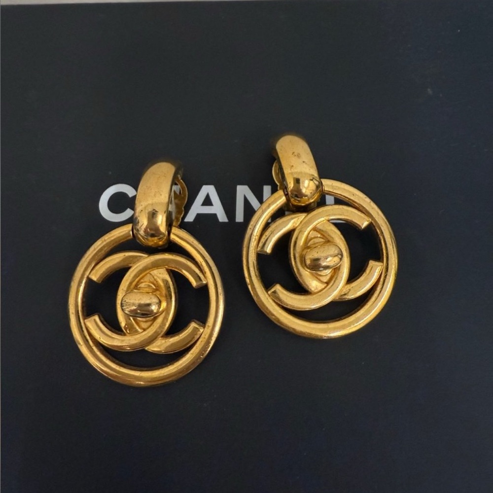 Vintage Chanel Gold Earrings
